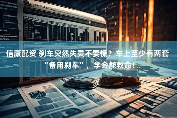 信康配资 刹车突然失灵不要慌？车上至少有两套 “备用刹车”，学会能救命！